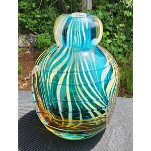 Murano Style Blown Glass Perfume Bottle